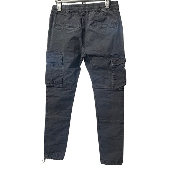 PacSun Slim Cargo Jogger Pants Black Size S Elastic Waist - Picture 6 of 7